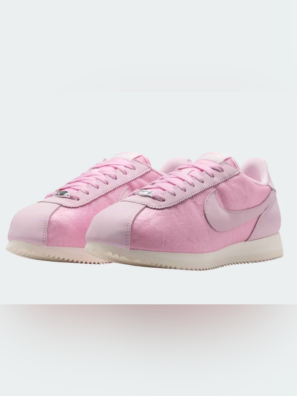 Nike Cortez Pink Foam Floral Pink & White Sneakers US 8